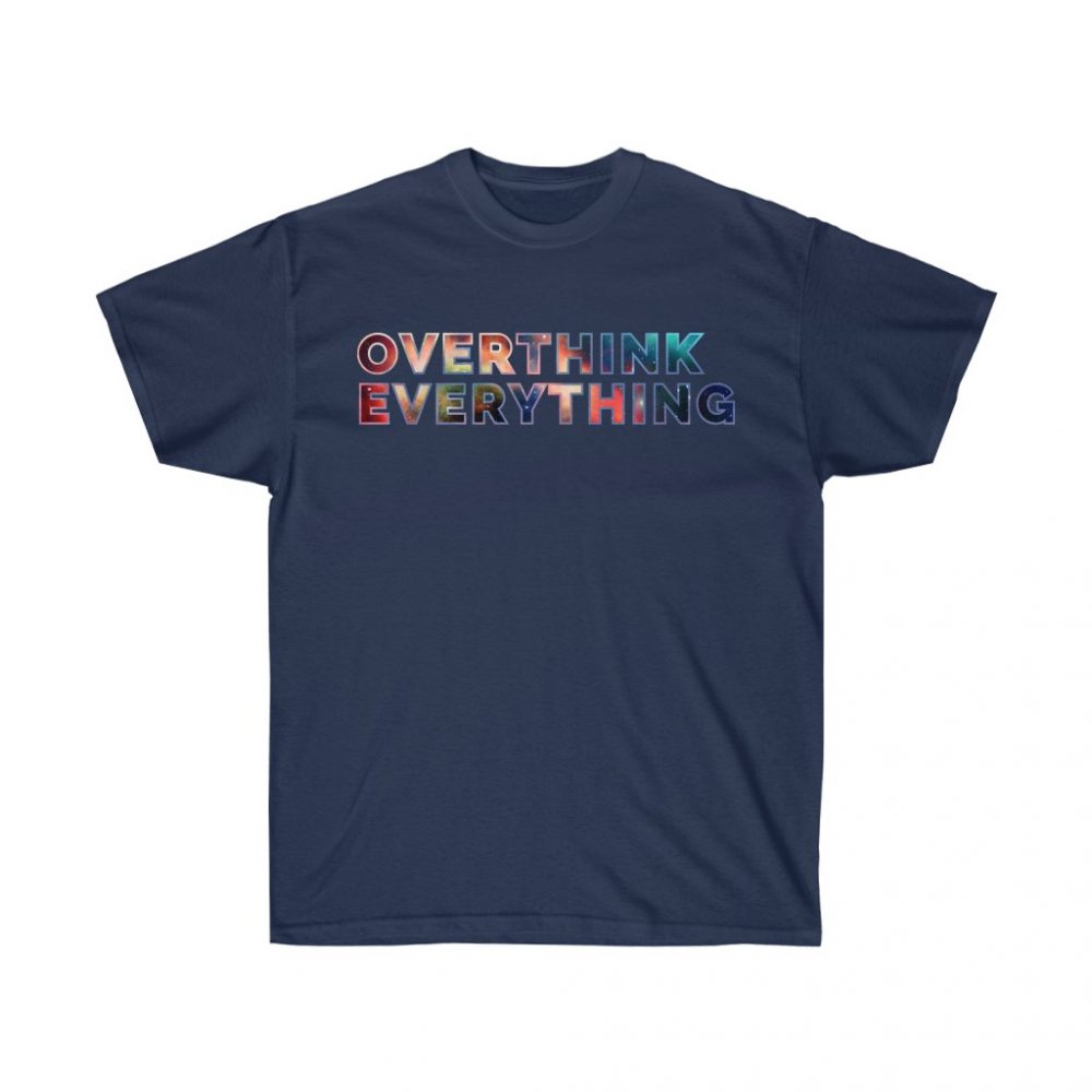 Picture of Overthink Everything Navy Tshirt